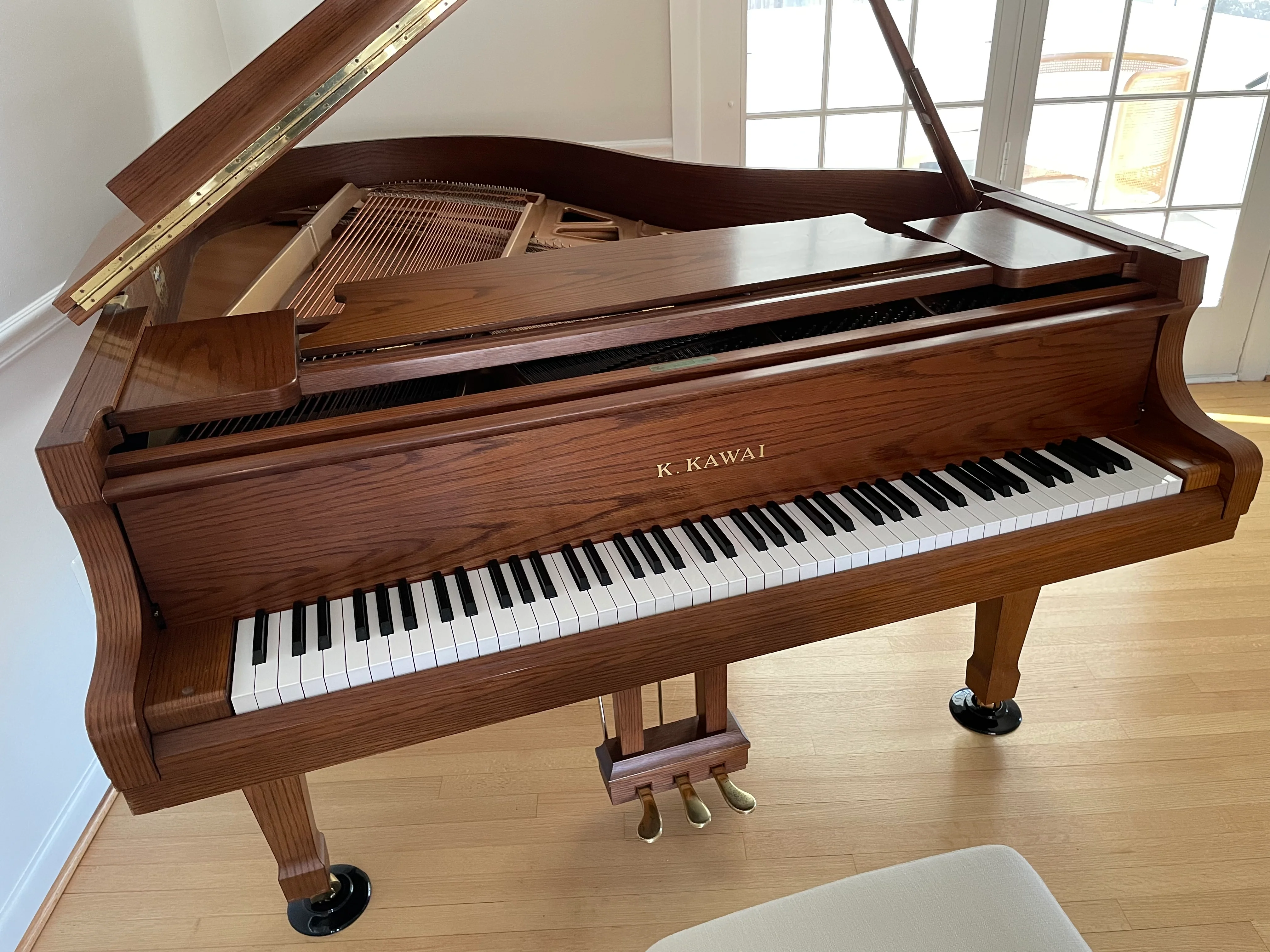 1990 Kawai KG-2E Grand Piano | Walnut - Image 3