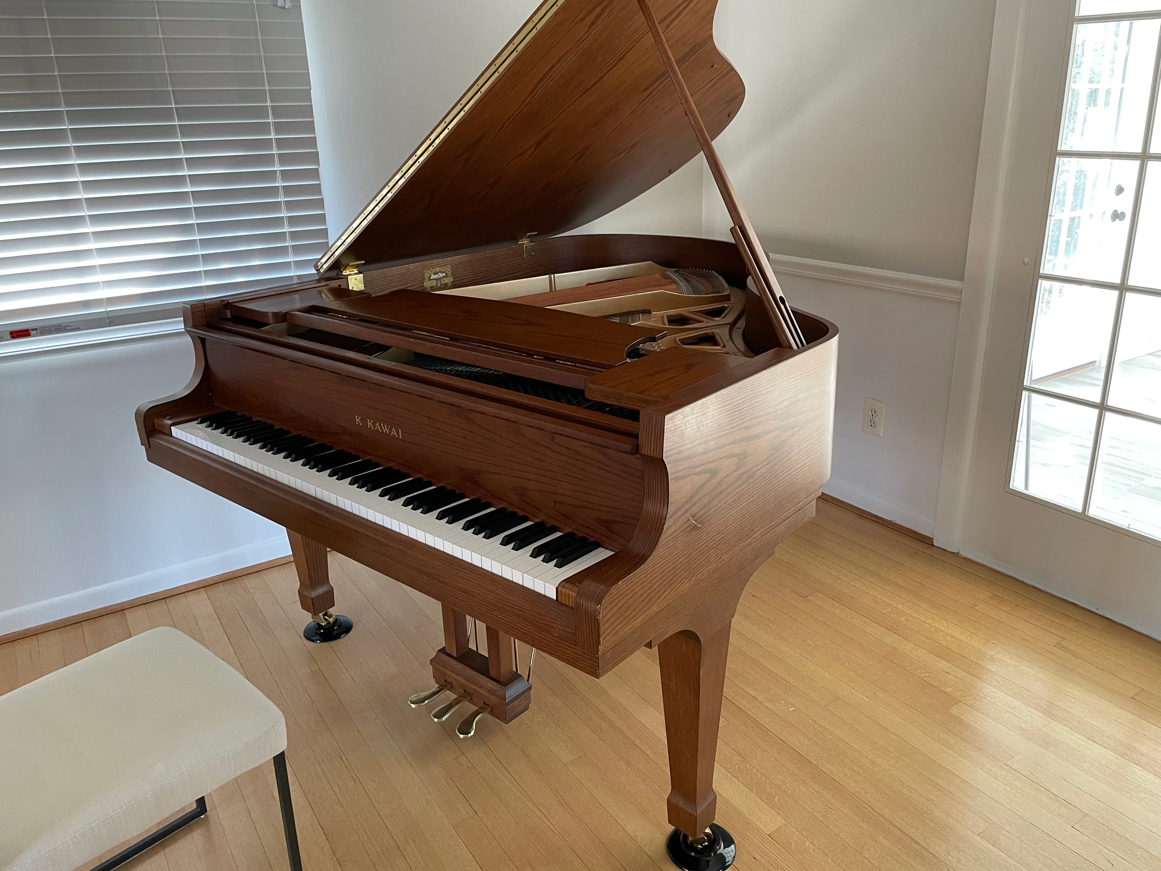 1990 Kawai KG-2E Grand Piano | Walnut - Image 4