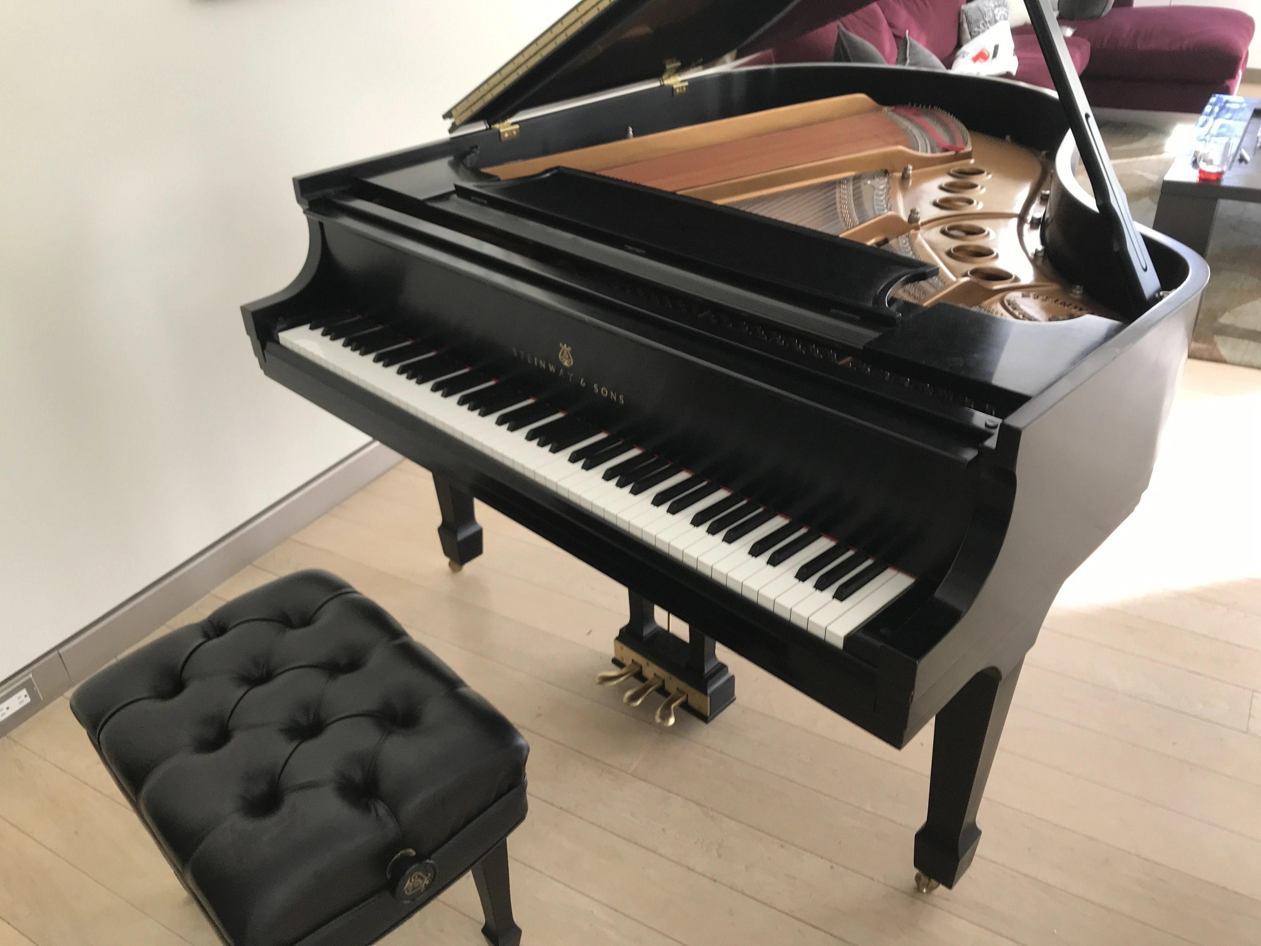 2005 Steinway Model M Grand Piano | Ebony - Image 4