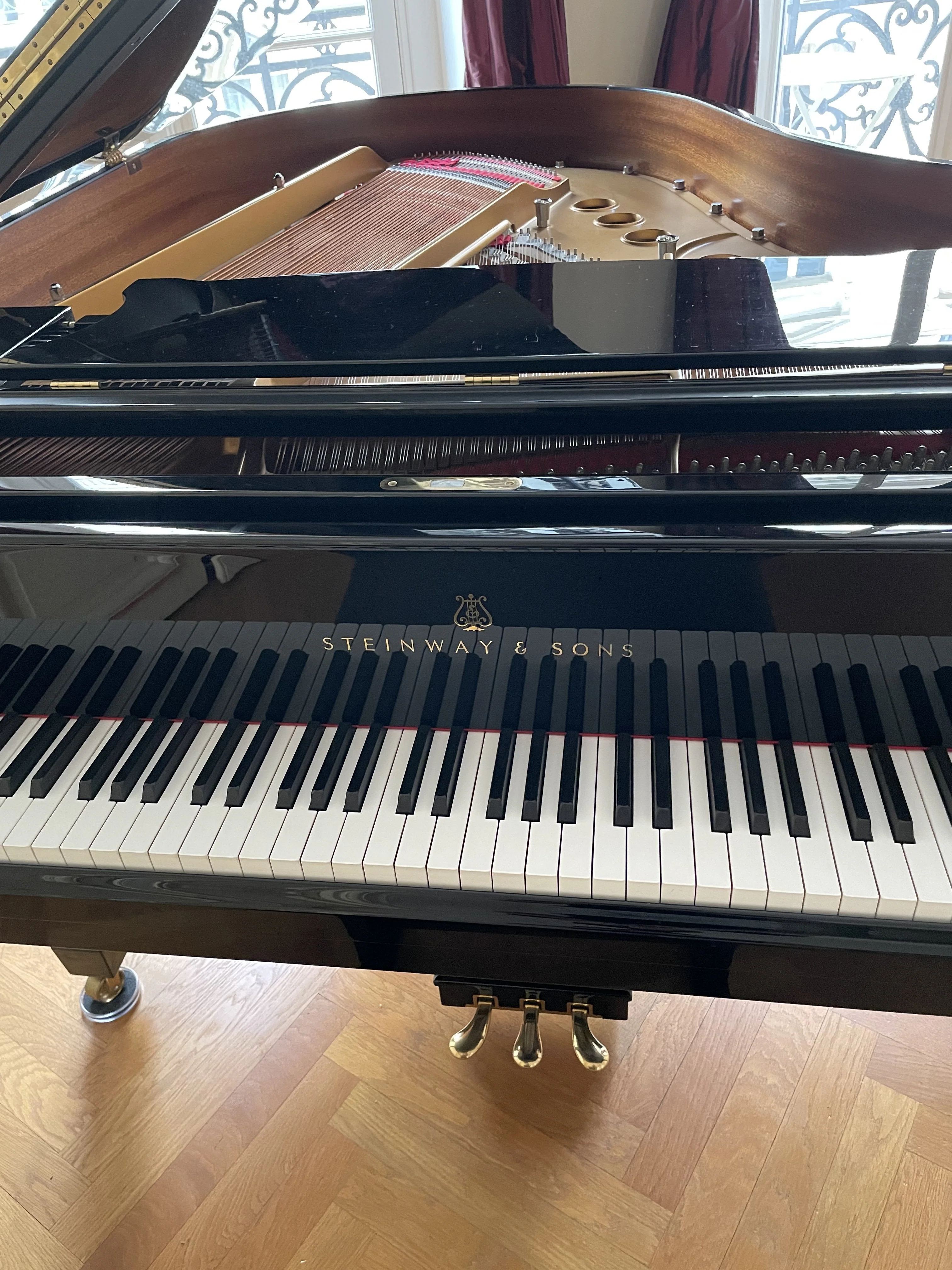 2010 Hamburg Steinway Grand Piano Model M | Ebony - Image 4