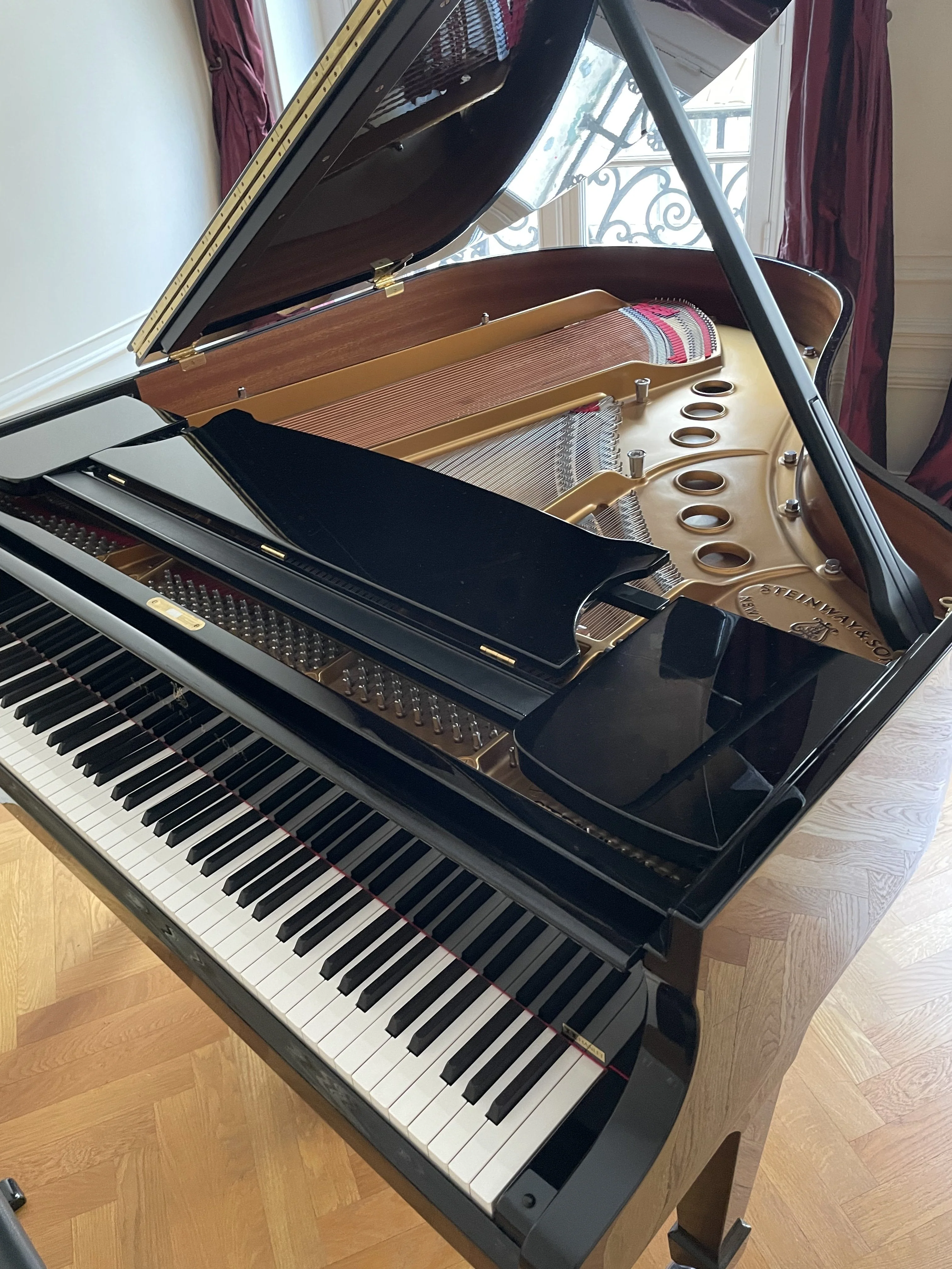 2010 Hamburg Steinway Grand Piano Model M | Ebony - Image 5