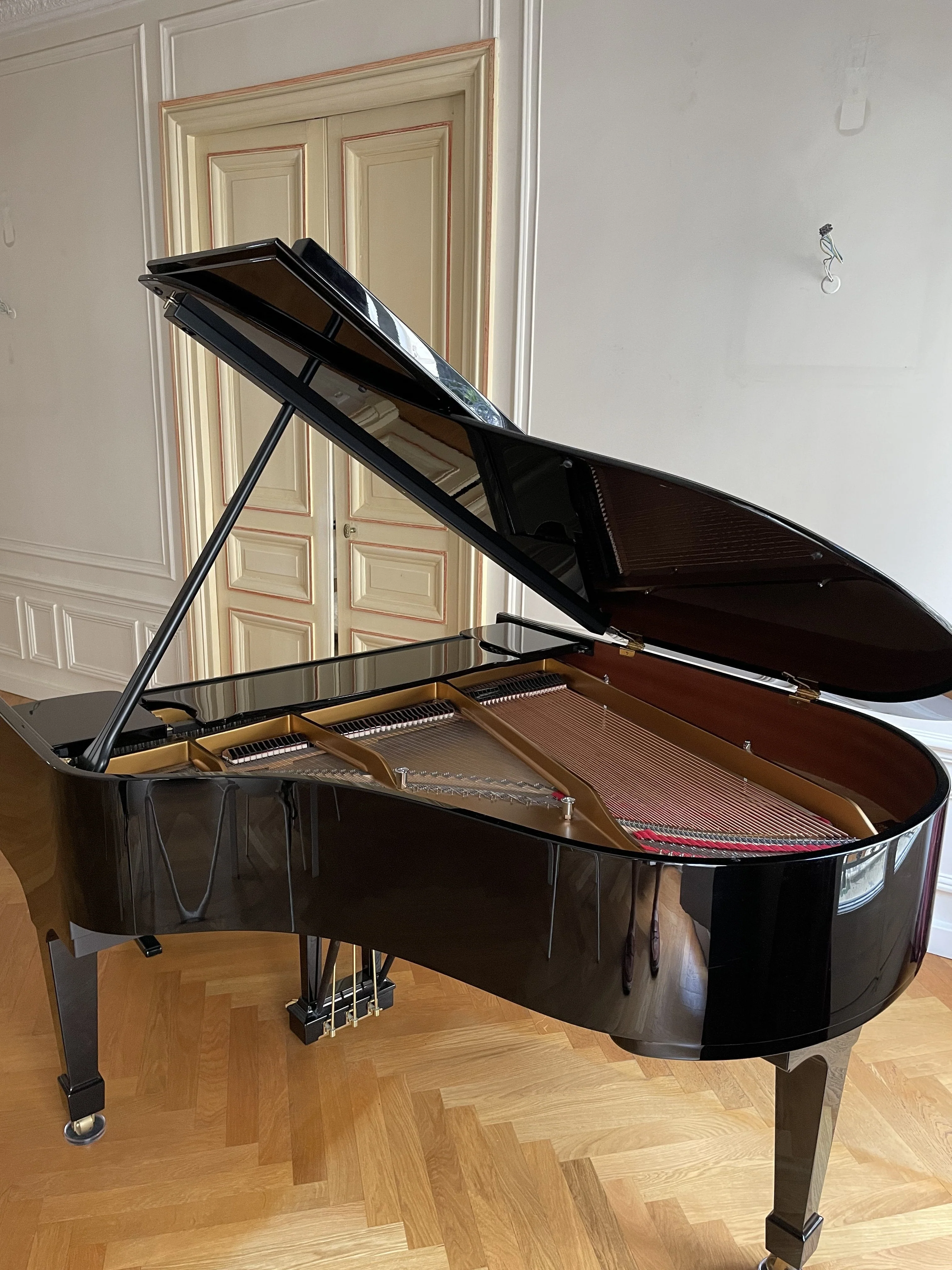 2010 Hamburg Steinway Grand Piano Model M | Ebony - Image 7