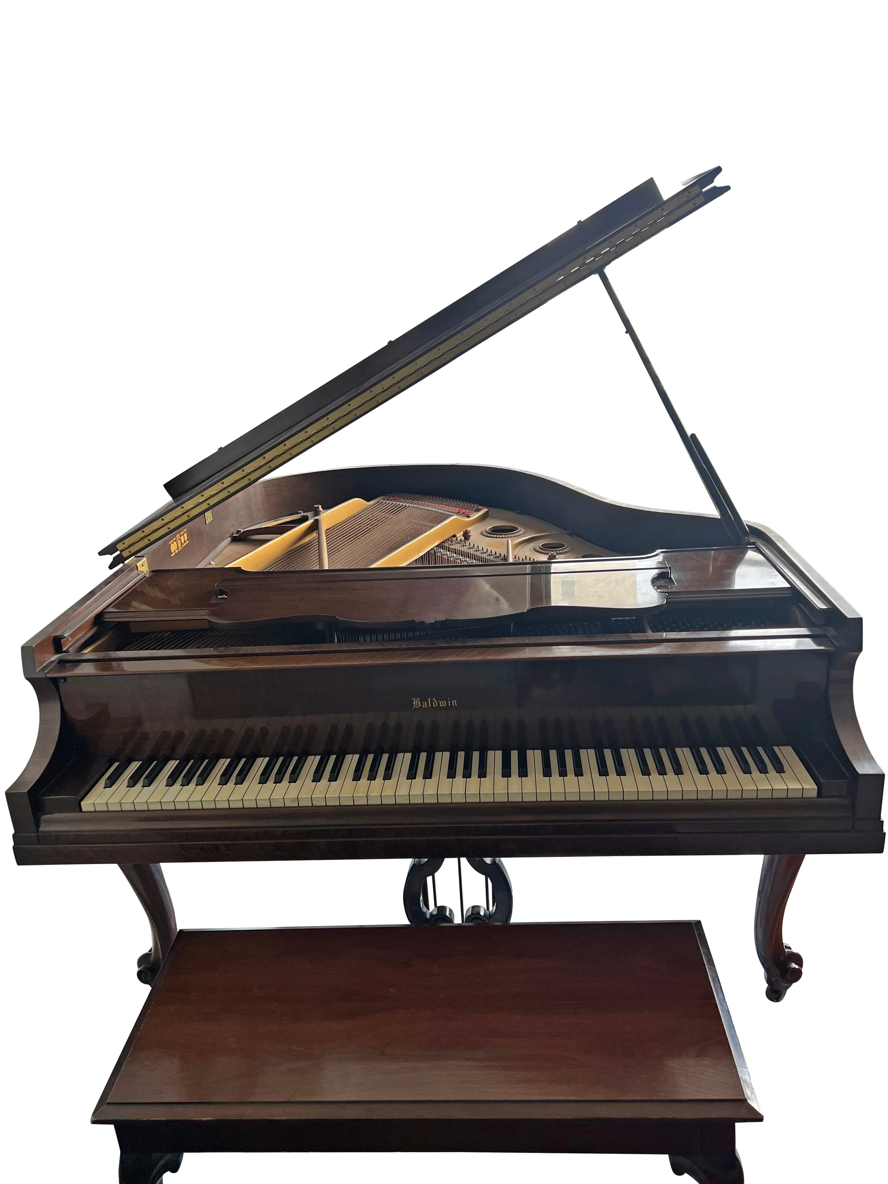 Baldwin Grand 5’2 Chippendale Design | Walnut - Image 4