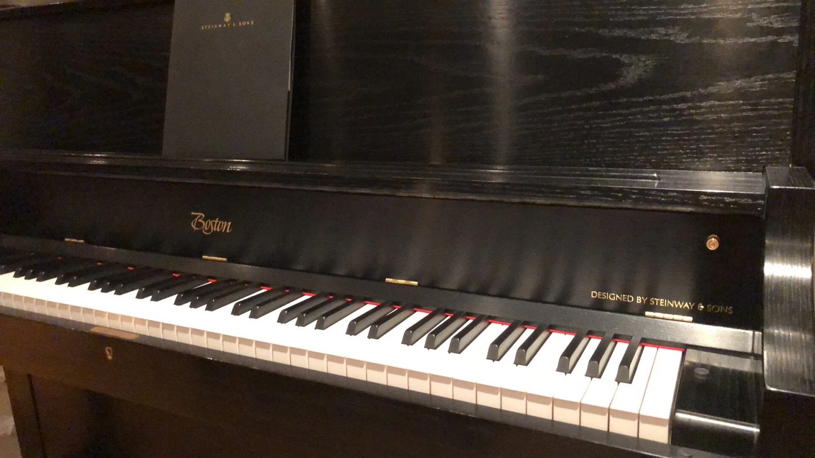 2016 Boston Upright Piano | Black - Image 3