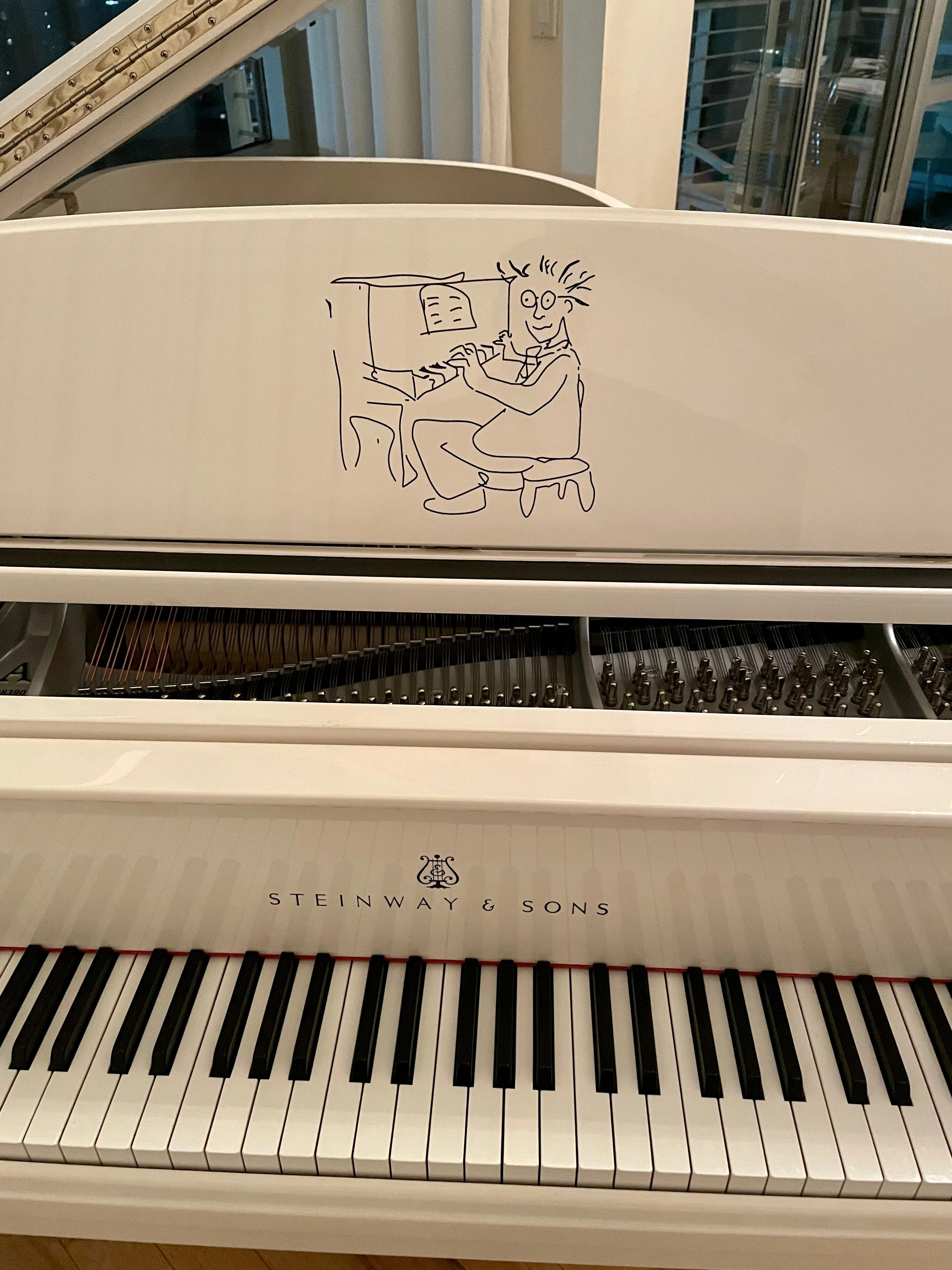 Sterling Silver John Lennon Extremely Limited Edition Steinway Model A in White - Image 4