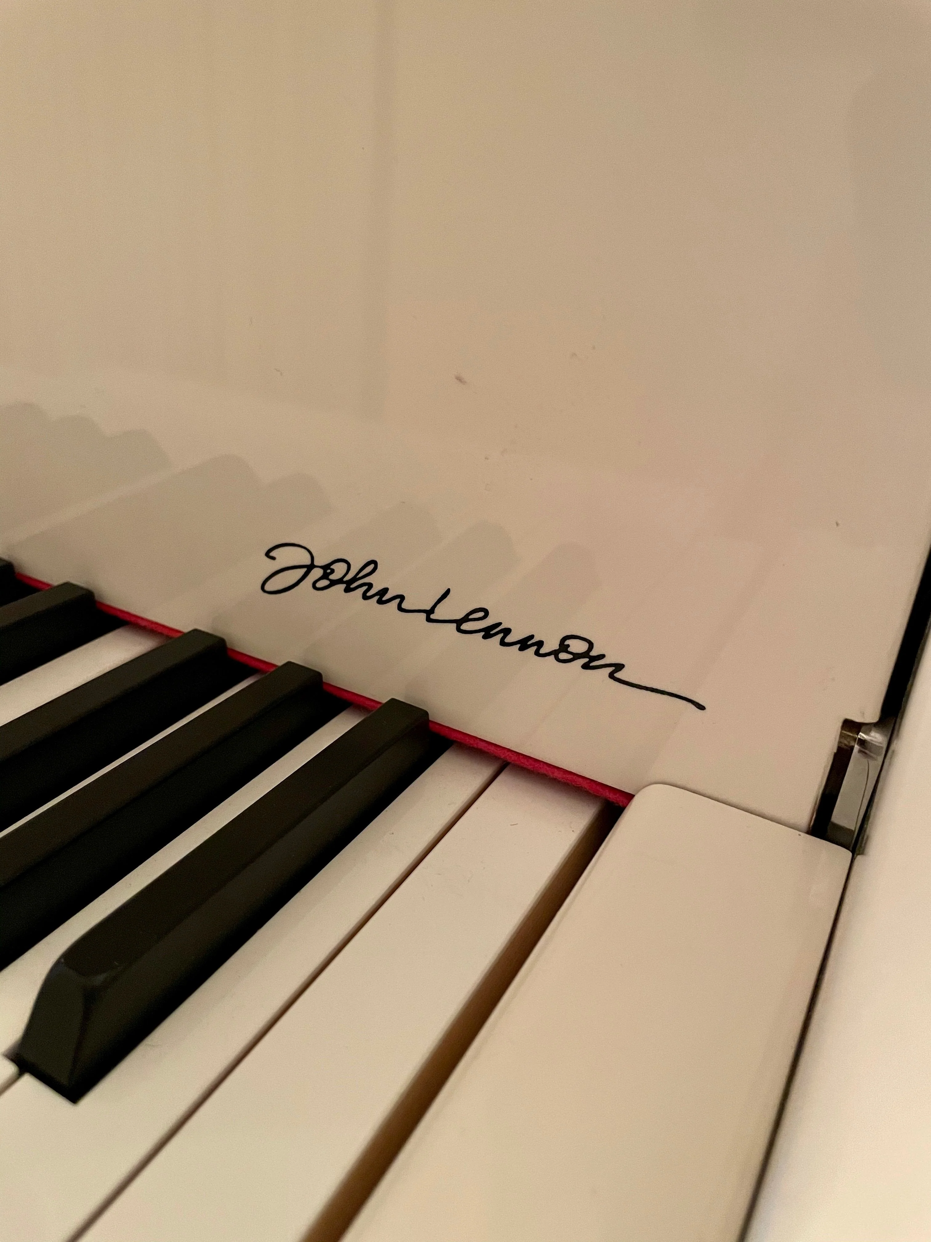 Sterling Silver John Lennon Extremely Limited Edition Steinway Model A in White - Image 5