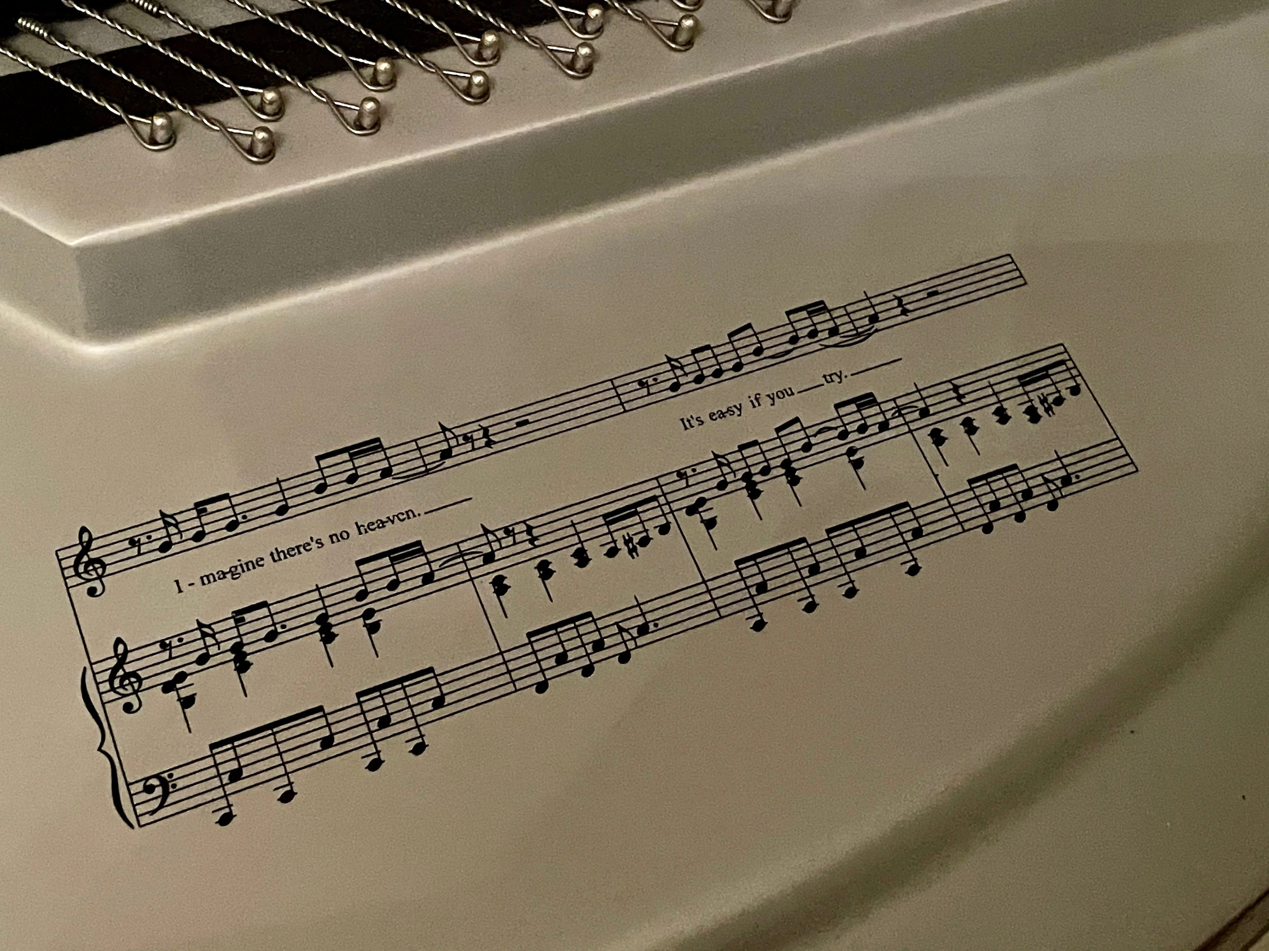 Sterling Silver John Lennon Extremely Limited Edition Steinway Model A in White - Image 9