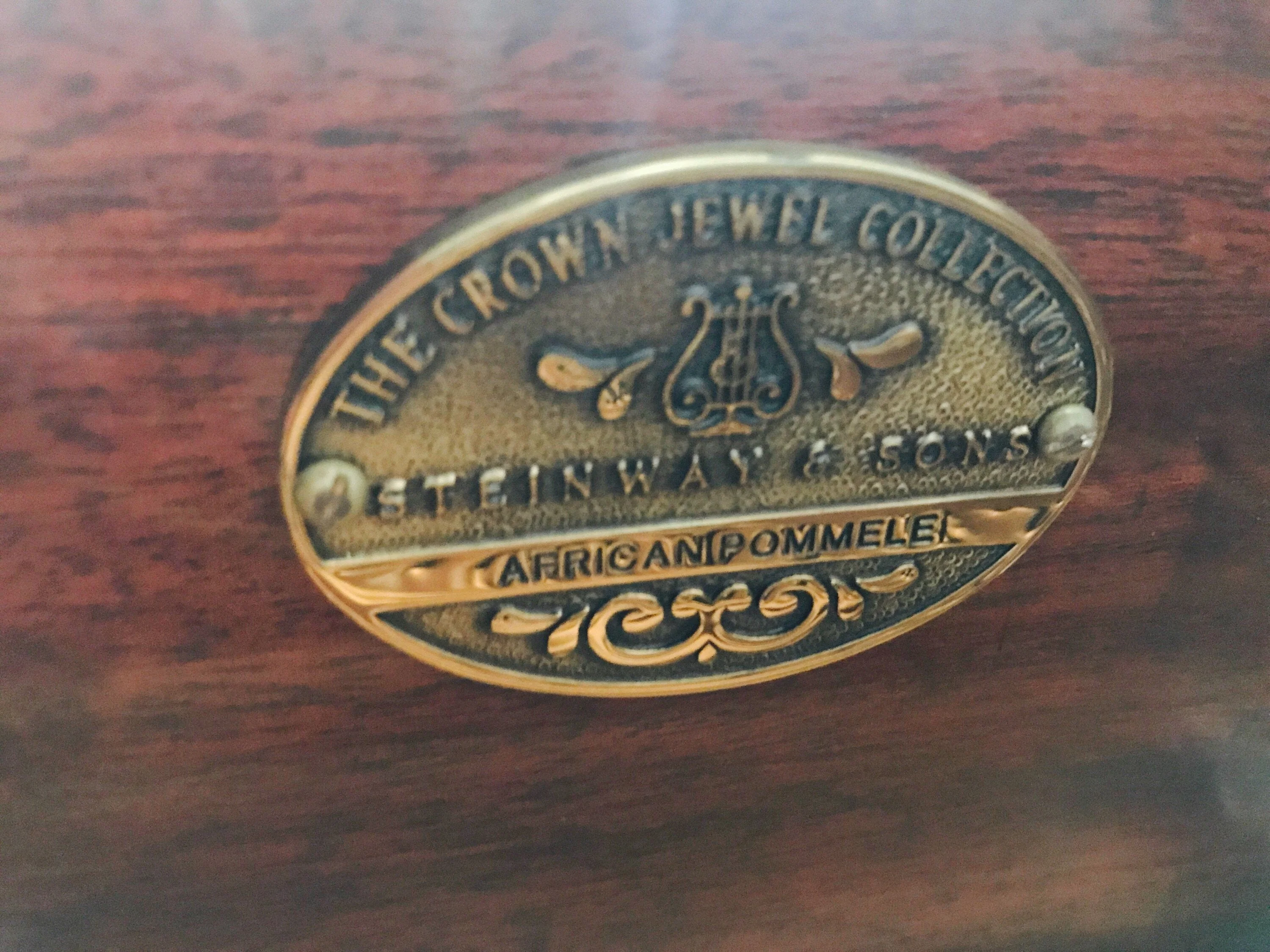 Steinway Model S Piano Crown Jewel African Pommele (Irvine, CA) - Image 6